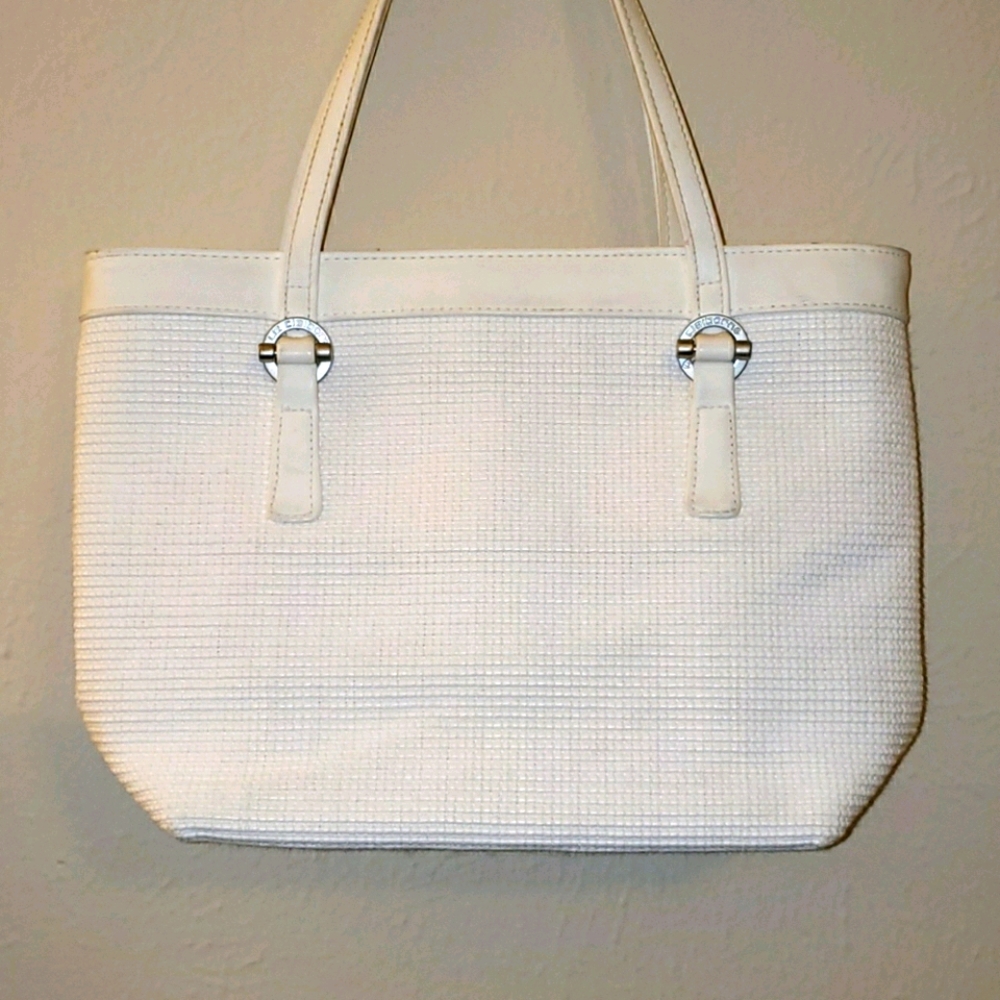 Liz Claiborne White Leather Purse